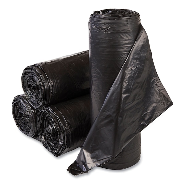 Integrated Bagging Systems 33 gal Trash Bags, 33 in x 40 in, Extra Heavy-Duty, 22 microns, Black, 250 PK S334022K - main